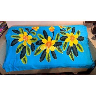 New Design Rayon Sarong Hand Painted Flower Design Best Quality